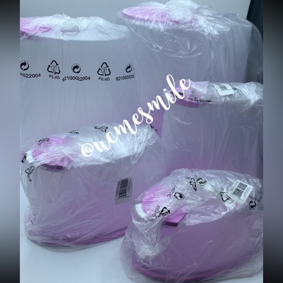 Tupperware FIFO Cereal/Dry Goods Line Modular Millennium Set 5-Set